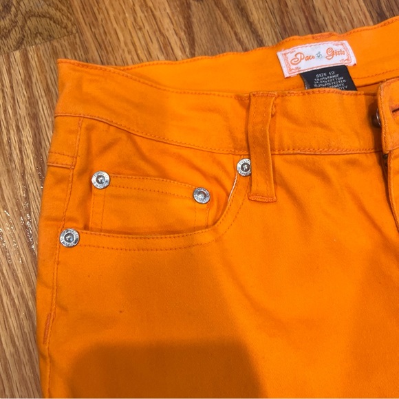 Paco Girls Orange Vintage Pants Size 12 - Picture 5 of 10